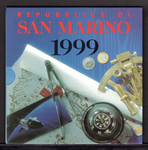 San Marino Kursmünzsatz/ KMS 1999 mit 10 - 5000 Lire ST