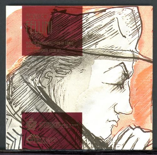 San Marino Coincard KMS 2013 im Folder mit 5 Euro "Federico Fellini" ST