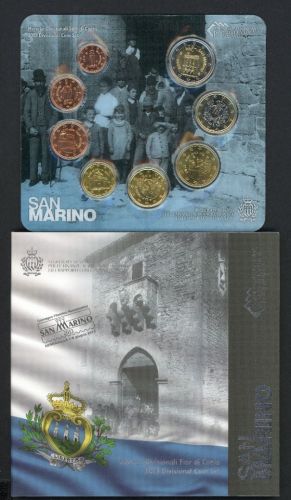 San Marino Kursmünzensatz/ KMS 2013 im Folder unzirkuliert