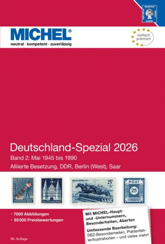 Michel Katalog Deutschland-Spezial 2026 Band 2 6001-2 Neu