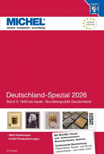 Michel Katalog Deutschland-Spezial 2026 Band 3 6001-3 Neu