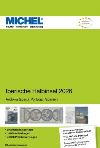 Michel Katalog Iberische Halbinsel 2026 (E 4) 6082-2 Neu