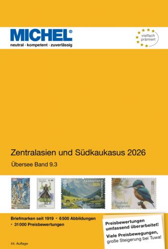 Michel Katalog Zentralasien und Südkaukasus 2026 ÜK 9/3 6107-2 Neu