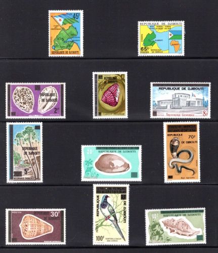 Dschibuti Lot aus 1977-1978 postfrisch