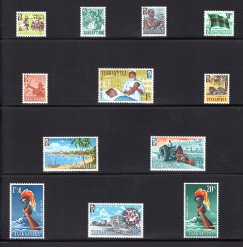 Tanganjika kleines Lot aus 1961 postfrisch