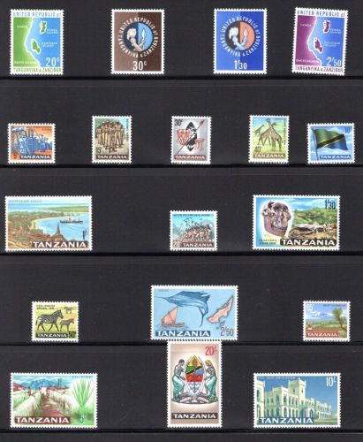 Tansania Lot aus 1964-1975 postfrisch