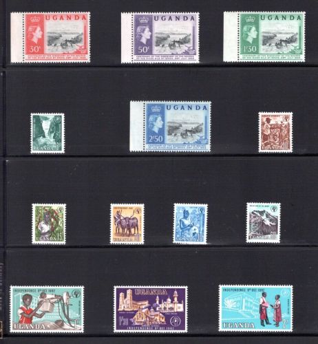 Uganda Lot aus 1962-1975 postfrisch