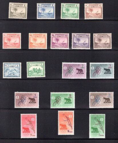 Malediven Lot aus 1950-1965 postfrisch