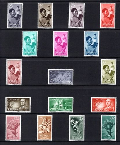 Rio Muni Lot aus 1960-1968 postfrisch