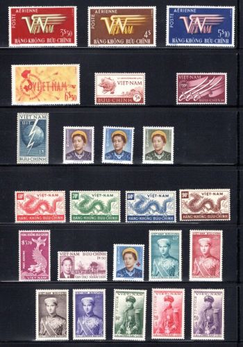 Vietnam Bao-Dai Lot aus 1952-1954 postfrisch