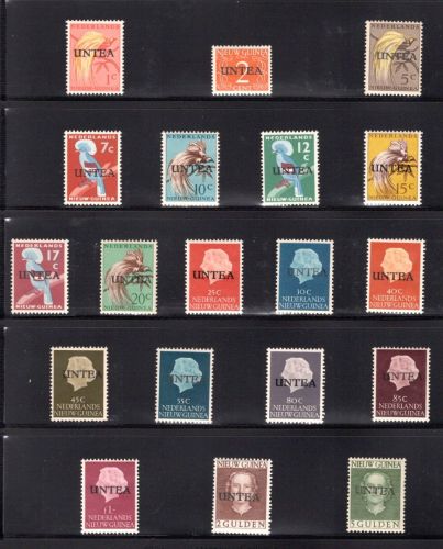 West-Neuguinea UNTEA MiNr. 1-19 I + II postfrisch