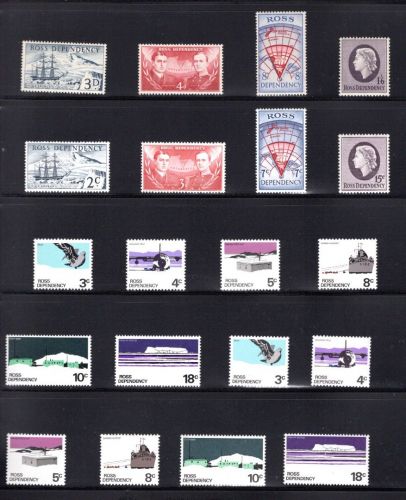 Ross Gebiet Lot aus 1957-1982 postfrisch