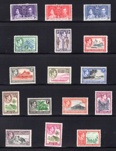 Salomon Inseln Lot aus 1937-1969 postfrisch