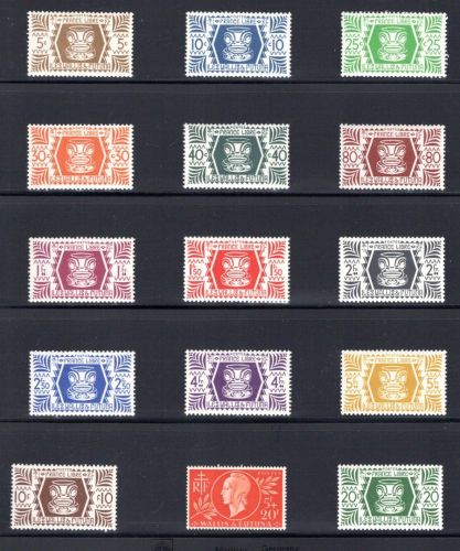 Wallis & Futuna Lot aus 1944-1970 postfrisch
