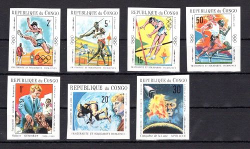 Kongo Brazzaville kleines Lot postfrisch Menschenrechte