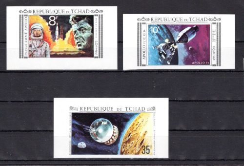 Tschad MiNr. 348-350 B postfrisch Raumfahrt