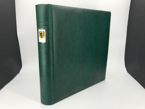 Lindner Ringbinder Grün STANDARD 1102Y-G mit Signette "Bundesadler" neuwertig