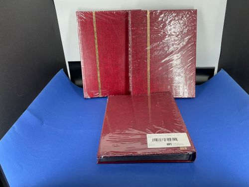 3x Safe Einsteckbuch Weinrot 32 schwarze Seiten DinA4 Neu