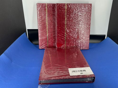 3x Safe Einsteckbuch Weinrot 32 schwarze Seiten DinA4 Neu