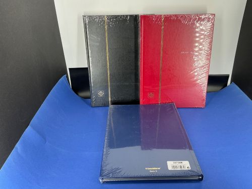 3x Leuchtturm Einsteckbuch gemischt 32 schwarze Seiten DinA4 Neu