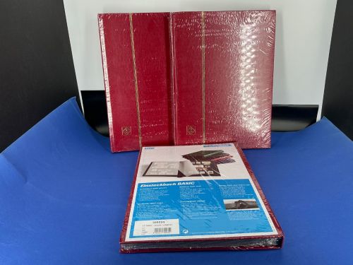 3x Leuchtturm Einsteckbuch Rot 32 schwarze Seiten DinA4 Neu