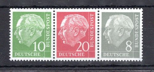 Bund Zusammendruck MiNr. W 22 YI postfrisch geprüft Schlegel