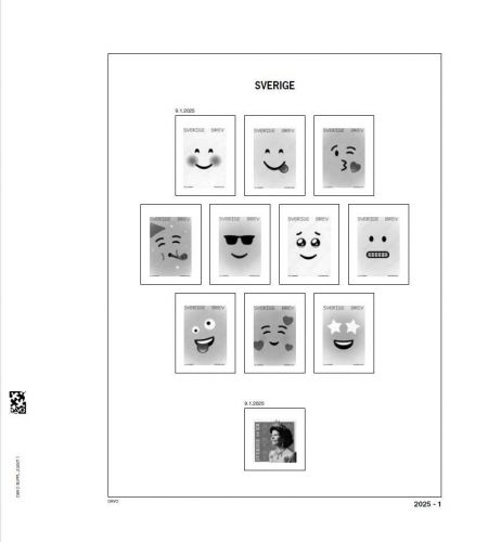 DAVO Schweden Vordrucke Luxus 2025 DV9655 Neuware