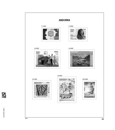 DAVO Andorra (spanisch) Vordrucke Luxus 2025 DV1455 Neuware