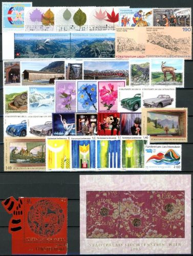 Liechtenstein Jahrgang 2013 MiNr. 1661-1700 postfrisch