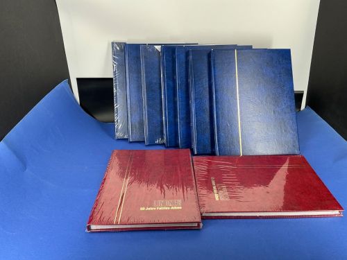 9x Lindner Einsteckbuch gemischt 16 weiße Seiten DinA5 Neu