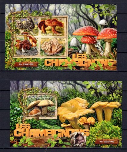 Togo MiNr. 7364-7367 + Block 1282 postfrisch Pilze