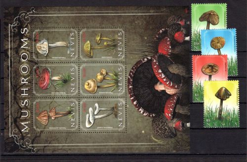 Nevis MiNr. 2415-2424 postfrisch Pilze