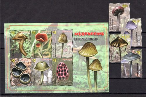 St. Vincent - Mustique MiNr. 116-125 postfrisch Pilze