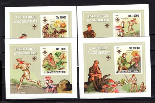 Sao Tome e Principe MiNr. 4120-4123 postfrisch als Einzelblöcke Karton