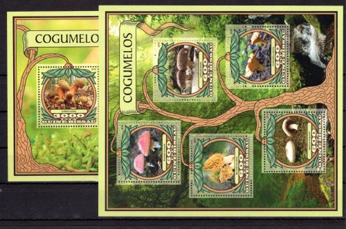 Guinea-Bissau MiNr. 8853-8857 + Block 1531 postfrisch Pilze