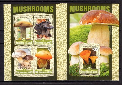 Salomon Inseln MiNr. 351-3514 + Block 483 postfrisch Pilze