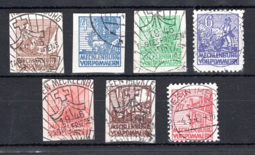 SBZ Mecklenburg-Vorpommern MiNr. 29-40 x gestempelt geprüft
