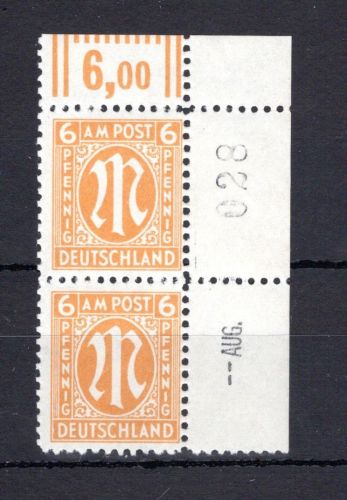 Bi-Zone MiNr. 20 sD postfrisch ungefaltet!