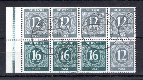 Gemeinschaftsausgaben H-Blatt MiNr. 123 gestempelt mit Leipzig