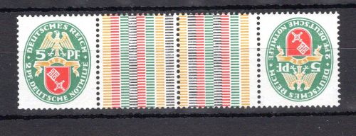 Deutsches Reich Zusammendruck MiNr. KZ 13 postfrisch ungefaltet