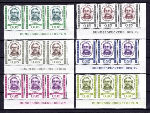 Venezuela MiNr. 1407-1412 postfrisch 3er Eckrand, Bundesdruckerei Berlin