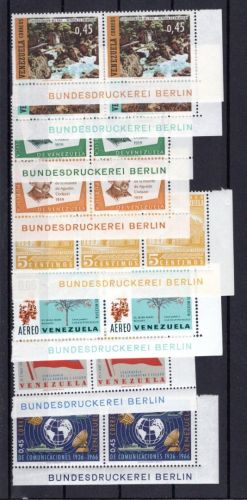 Venezuela MiNr. 1753 ff postfrisch 2er Eckrand, Bundesdruckerei Berlin