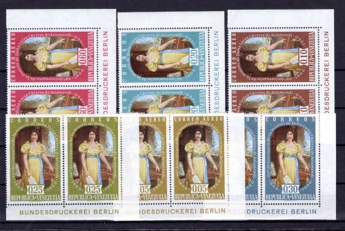 Venezuela MiNr. 1364-1369 postfrisch 2er Eckrand, Bundesdruckerei Berlin