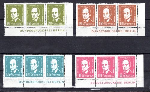 Venezuela MiNr. 1534-1437 postfrisch 3er Eckrand, Bundesdruckerei Berlin