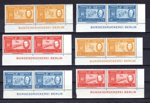 Venezuela MiNr. 1292-1297 postfrisch 2er Eckrand, Bundesdruckerei Berlin