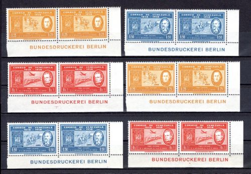Venezuela MiNr. 1292-1297 postfrisch 2er Eckrand, Bundesdruckerei Berlin