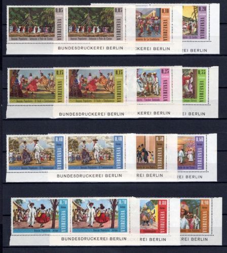 Venezuela MiNr. 1647-1658 postfrisch 2er Eckrand, Bundesdruckerei Berlin