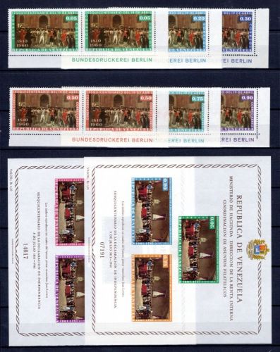 Venezuela MiNr. 1451-56 + Block 6-7 postfrisch Bundesdruckerei Berlin