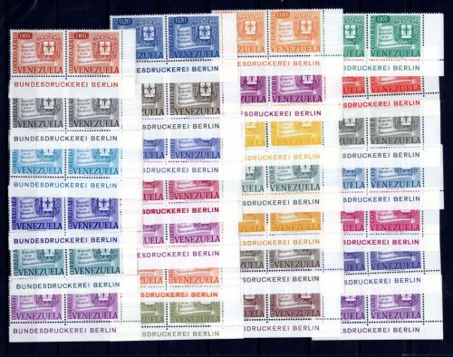Venezuela MiNr. 1249-1275 postfrisch 2er Eckrand, Bundesdruckerei Berlin