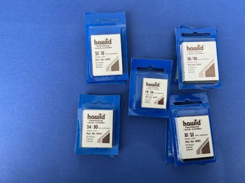 Hawid Klemmtaschen-Zuschnitte Schwarz 10 Packungen- Restposten! Neu